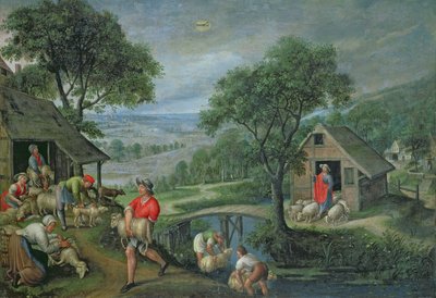 Parable of the Good Shepherd by Marten Valckenborch  the van Elder
